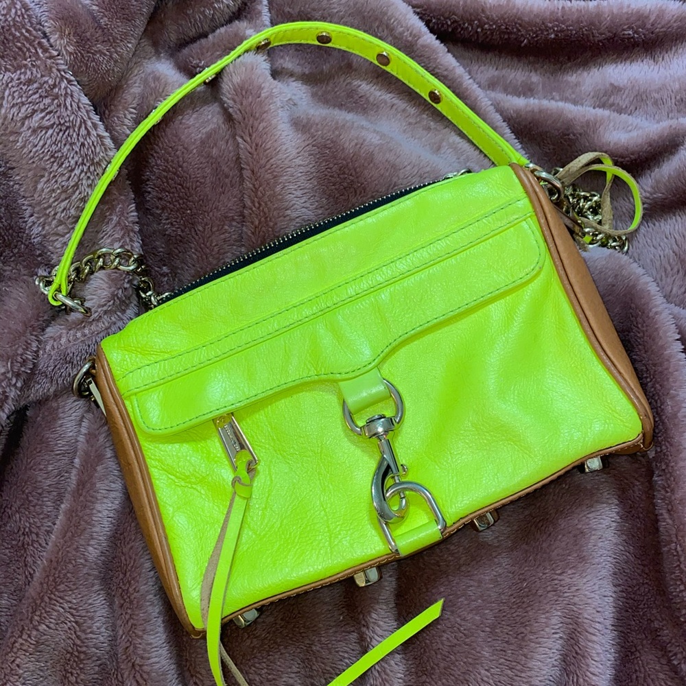 cords body neon yellow purse